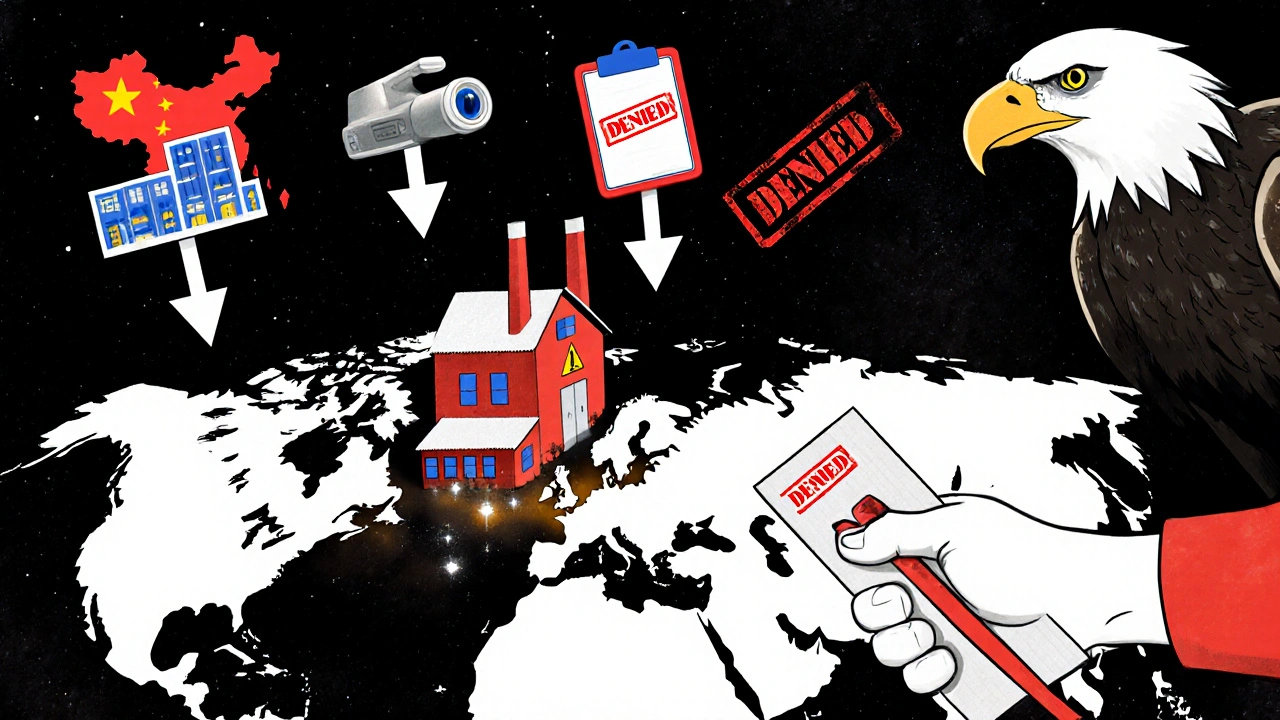 Global supply chain map shows FDA inspections targeting foreign facilities, with a small spice mill struggling to comply.